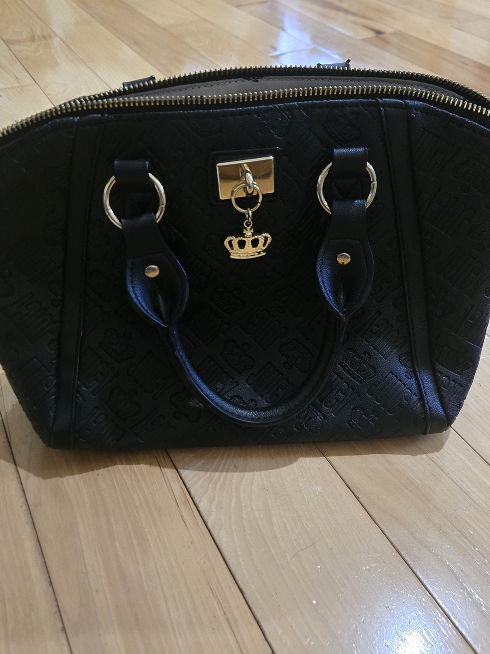 Juicy by Juicy Coture Embossed Monogram Satchel